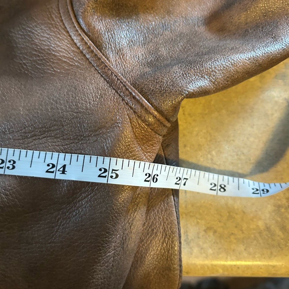 Wilson’s Leather Jacket - brown 100% leather bomber style w/removable interior - Picture 11 of 14